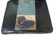 Vintage Jubilee Soft Percale King Fitted Sheet Made in Brazil Navy Blue NEW