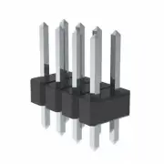 Pack of 4 PEC04DAAN Connector Header Through Hole 8 position 0.100" (2.54...