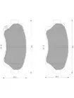 Bosch Brake Pad Front Set fits Toyota Cresta 2.5 JX100 VVTi (DB1209BL)