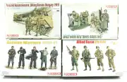 4pc Dragon 1/35 Model Kits WWII Soviet Troops Wiking Hungary Allied Forces NIB