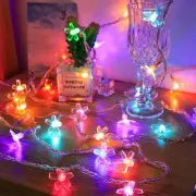 Indoor Fairy Flower String Lights - 33ft 100 LED Plug-in Multicolor Cherry Bl...