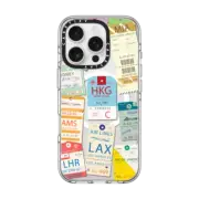 iPhone 16 Pro Clear Case MagSafe Compatible Airline tags2