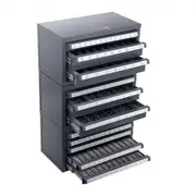 VEVOR Drill Bit Dispenser Cabinet, 3 Pieces Three-Drawer for 1/16" to 1/2" & Letter Sizes A to Z, Five-Drawer Drill Bit Organizer for Wire Gauge Sizes