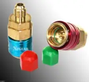 New Auto Quick Coupler Bass R134a Adapters Low & High Side A/C Manifold QC12