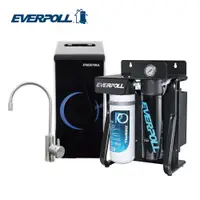 在飛比找PChome24h購物優惠-【EVERPOLL】廚下型雙溫無壓飲水機+直出式極淨純水設備