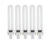5Pcs 9W 365nm UV Gel Nail Curing Lamp U SHAPE Light Bulb Tube for UV Nail Dryer