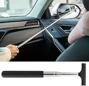 Paifeancodill Retractable Rear View Mirror Wiper, Extendable Squeegee for Car Side and Rearview Mirrors, Wing Mirror Cleaner, Cleaning Supplies for Car Windshield (Black)