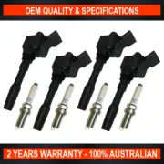 Swan Ignition Coil & NGK Spark Plug Pack for Volkswagen Jetta 155 TSI Highline (for: Volkswagen)