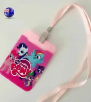 Girl Kid My little Pony Opal ID Card Holder Wallet Case Protector Lanyard Strap