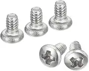 uxcell #2-56x1/8 Pan Head Machine Screws, 304 Stainless Steel 18-8 Screw, Phillips Drive, Fully Threaded, Bright Finish, Pack of 100