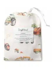 [Snuggle Hunny] Diggers and Tractors Organic Bassinet Sheet in Multi