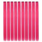 10Pcs/Pack Colored Party Highlights Clip in Hair Extensions for Girls 22 Inches