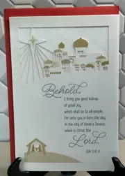 Dayspring Christmas Card w/ Envelope ~ Behold ... The Lord ~ Religious