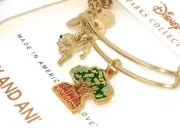 3D Lion Charm+Animal Kingdom Tree of Life Alex & Ani Bracelet ✿ Disney Park Gold
