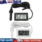 LCD Digital Thermometer Hygrometer Probe Refrigerator Temperature Humidity Gauge