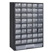 NNEVL 41-Drawer Plastic Storage Cabinet Tool Box