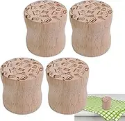 Sewing Pattern Weights, Fabric Pattern Weights - Round Weights with Wooden Fabric Pattern, Tailor Fabric Weights for Sewing, Quilting, Ironing, Paperweights for Writing and Drawing