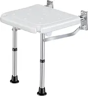 Folding Shower Seat,Wall-Mounted Shower Bench,Foldable Shower Chair,Foldable Bath Bench for Pregnant,Seniors,Disabled,Maximum Load Capacity 400 lbs