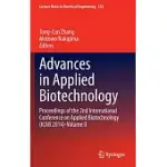 ADVANCES IN APPLIED BIOTECHNOLOGY: PROCEEDINGS OF THE 2ND INTERNATIONAL CONFERENCE ON APPLIED BIOTECHNOLOGY - ICAB 2014