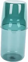 Veemoon Bedside Water Carafe with Glass - Elegant Clear Glass Water Pitcher Set for Home - Office or Travel Ideal for Hydration and Beverage Serving Stylish and Functional Design