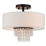 Livex Lighting 51095-92 Carlisle Semi-Flush Mount English Bronze