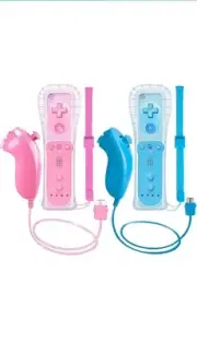 Wii Remote Controller, 2 Packs Upgrade Wii Wireless Controller Compatible with W