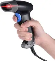 [HIKOAN] 2D QR 1D USB Barcode Scanner CCD Red Light PDF417 Screen Scanning Bar Code Reader Support Multiple Language for Wechat Alipay Mobile Payment