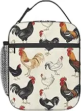 VANZEV Chicken Lunch Box for Adults Women Girls Boys Kids Cute Animal Lunch Box Insulated Cooler Reusable Lunch Bag Container Gifts for Work Office Picnic Travel School