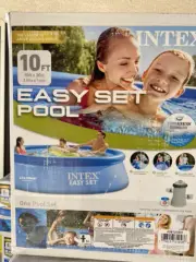 Intex 10ft x 30in Easy Set Inflatable Above Ground Pool In Hand New In Box