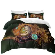 Steampunk Anglerfish Submarine Violet Eyed Girl Quilt Cover