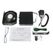 200W 8 Tones Emergency Warning Siren PA Speaker System with Handheld Micropho...