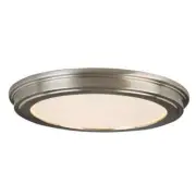 COMMERCIAL ELECTRIC 13 in. Brushed Nickel Selectable CCT LED Flush Mount Light