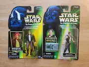 NEW STAR WARS BESPIN & COMMTECH HAN SOLO POWER OF THE FORCE GREEN FIGURES! B23