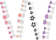 Baluue 32 Pcs Nail Art Supply Pedicure Toe Spacers Separators Silicone Toe Separators Toe Divider