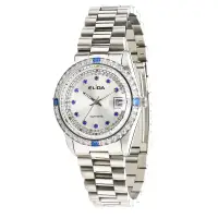 在飛比找Yahoo奇摩購物中心優惠-Elida 晶鑽時尚腕錶-銀白/36mm