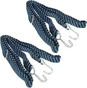 OHPHCALL 2Pcs Adjustable Elastic Bungee Straps for Bike Luggage Heavy Duty Bungee Cords with Hooks for Motorcycles Bicycles Outdoor Use Durable and Flexible Cargo Securing