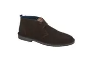 Roamers Mens Suede Desert Boots (Dark Brown) - UTDF2064