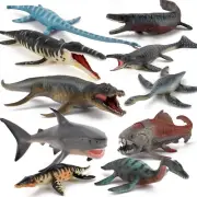 Fantarea 10 PCS Prehistoric Ocean Sea Marine Dinosaur Animal Model Figures Pa...
