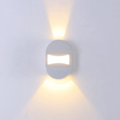 Outdoor Indoor Light 8W COB LED Wall Lanterns Up/Down Lamp Fixture Waterproof