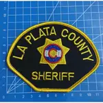 刺繡臂章-A969-軍警用-LA PLATA COUNTY SHERIFF