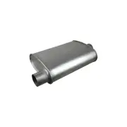 Redback Universal Muffler - 10" x 4" Oval 16" Long 2 1/2" Offset/Centre