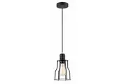 Blackband Pendant Light Black Wire Angled Cage