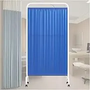 Single Panels Clinic Privacy Screen,Temporary Partition Wall Panels,Room Partition with Brake Wheel,Suitable for Wards/Hospitals/Living Room(White,1-Panel)