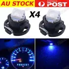 4PCS Blue T4.7 Wedge LED Twist lock Light Bulbs 12mm Dash Interior Car Switch