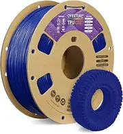 OVERTURE TPU Filament 1.75 mm Flexible TPU Roll Soft 3D Printer Filament, 95A 1 kg Spool (2.2 lbs), Dimensional Accuracy +/- 0.03 mm, 1 Pack (Dark Blue)