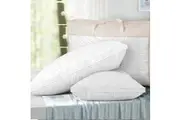 Giselle Bedding Goose Feather Down Pillow Luxury Twin Pack