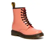Dr Martens Womenw 1460 Patent Lace Up Boot Pink Coral Lucido Size 6