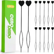 CeroDimo 12 Pcs Quick Hair Beader Tool, Hair Beaders for Braids, Bead Threader for Hair, Ponytail Maker Styling, Beads Loading Styling Kit for Kids Girls Bead Threader