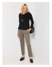 [Fella Hamilton] Hedrena Classic Long Sleeve Tee in Black