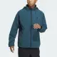 【adidas 愛迪達】TH TOP WV JKT 男 連帽 外套 立領 亞洲版 運動 訓練 休閒 寬鬆 藍綠(IP4923)